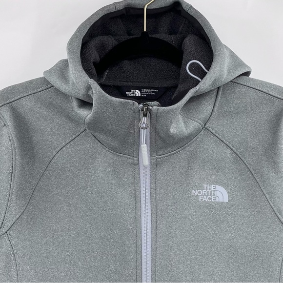 The North Face Gray Apex Risor Windwall Hoodie Fleece-Lined Jacket Size Medium - Picture 4 of 10